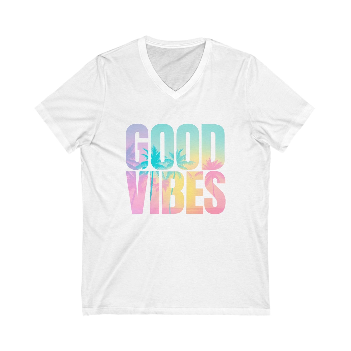 Good Vibes Summer V-Neck Tee