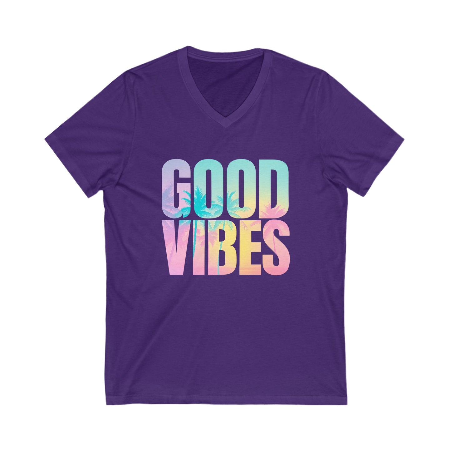 Good Vibes Summer V-Neck Tee