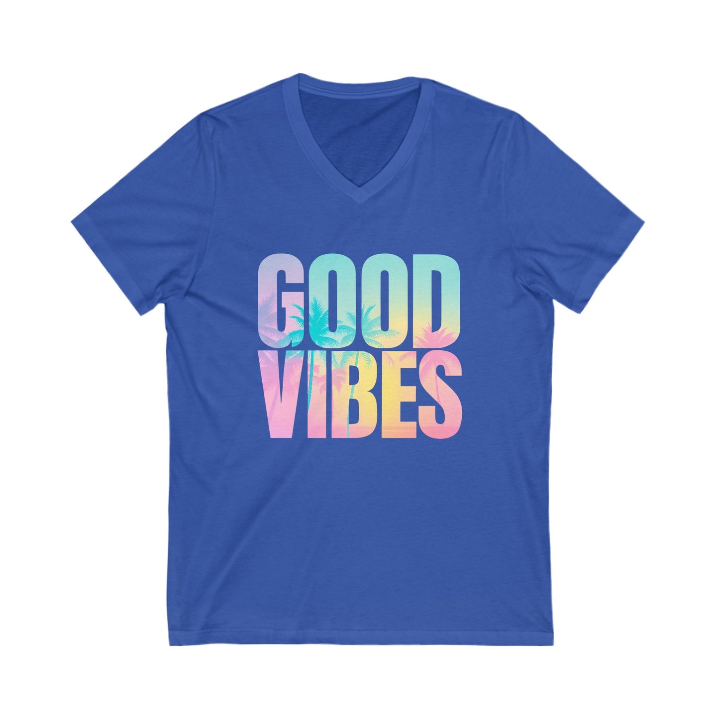 Good Vibes Summer V-Neck Tee