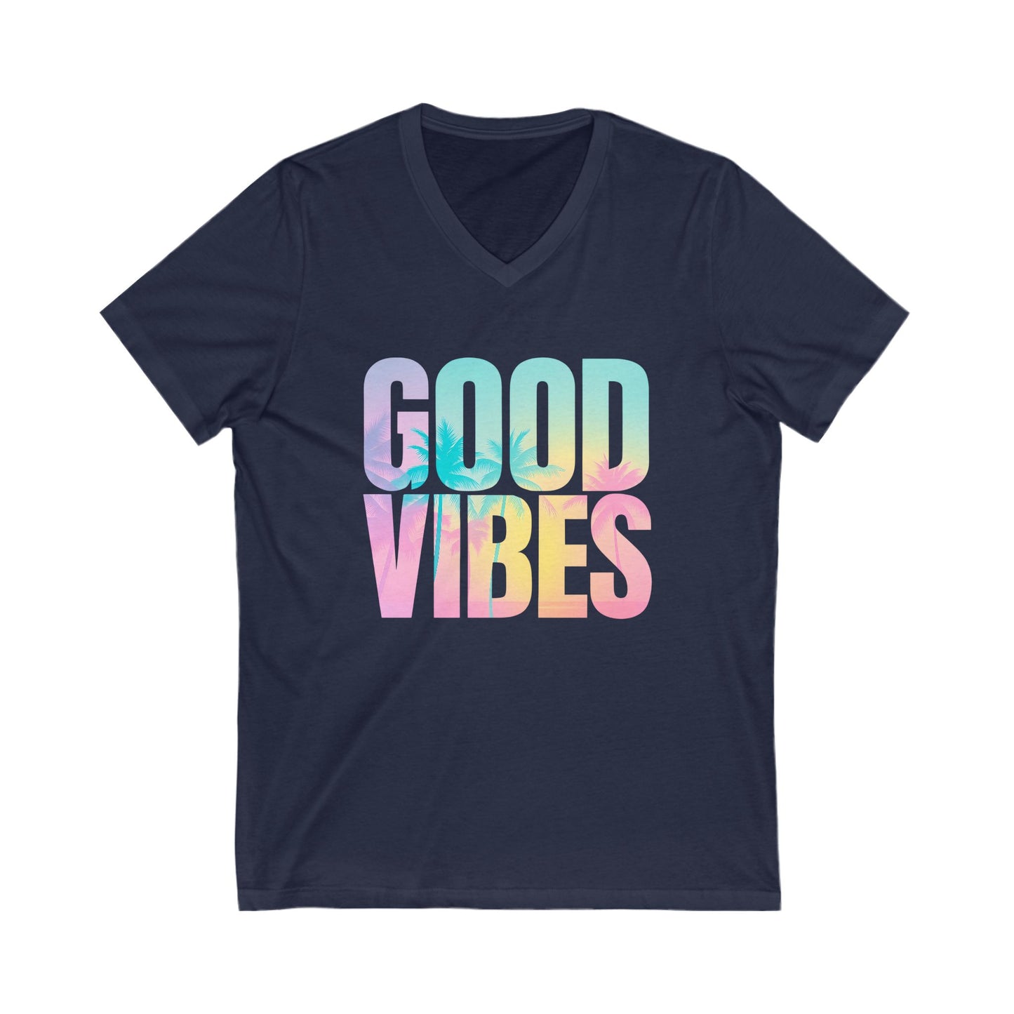 Good Vibes Summer V-Neck Tee