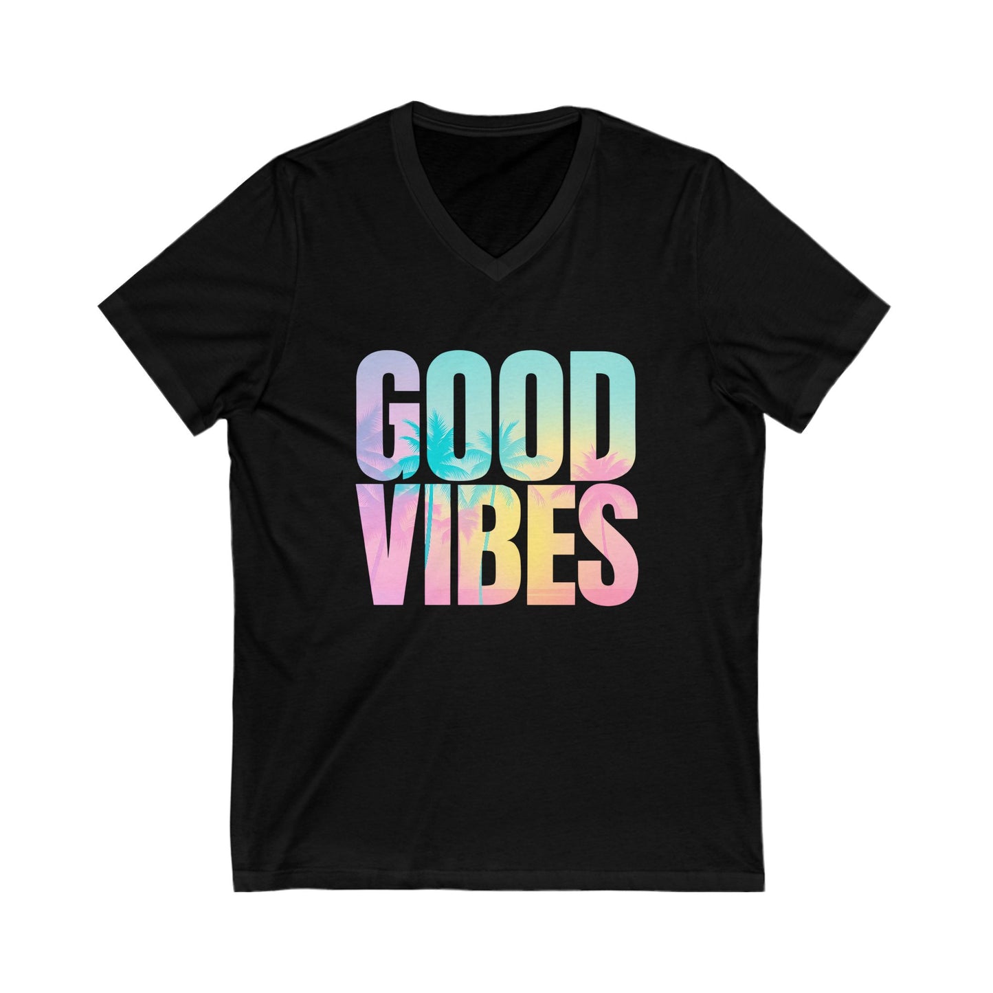 Good Vibes Summer V-Neck Tee