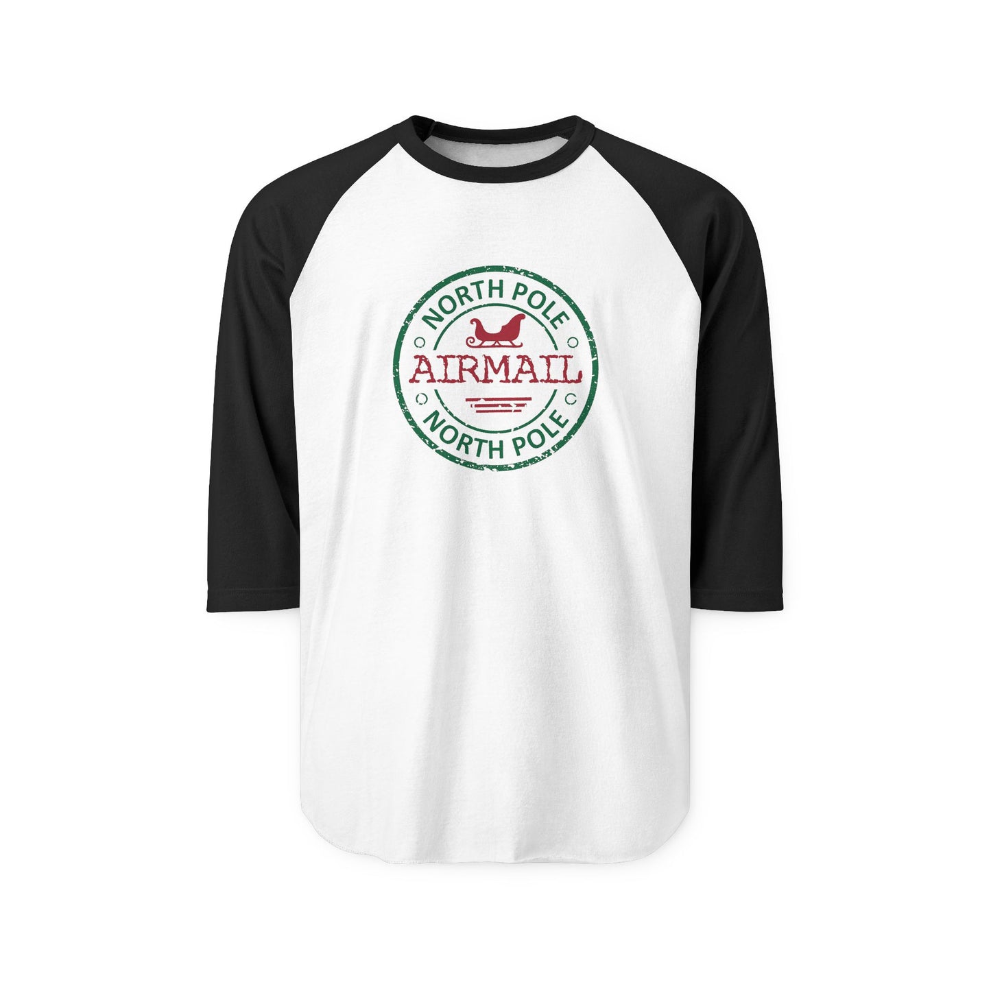 North Pole Airmail Baseball Tee