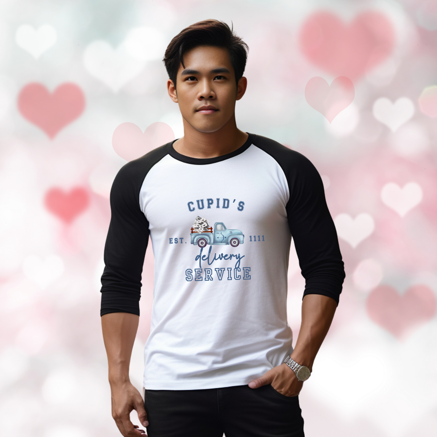 Cupid’s Delivery Service Baseball Tee
