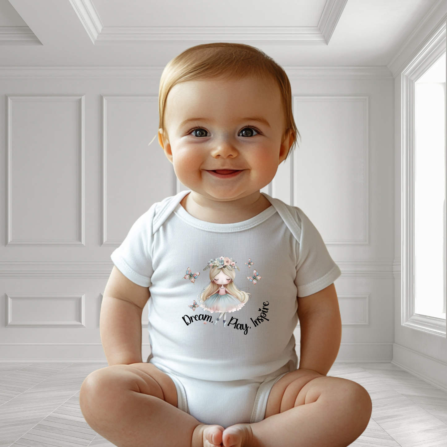 Dream, Play, Inspire Infant Short Sleeve Onesie
