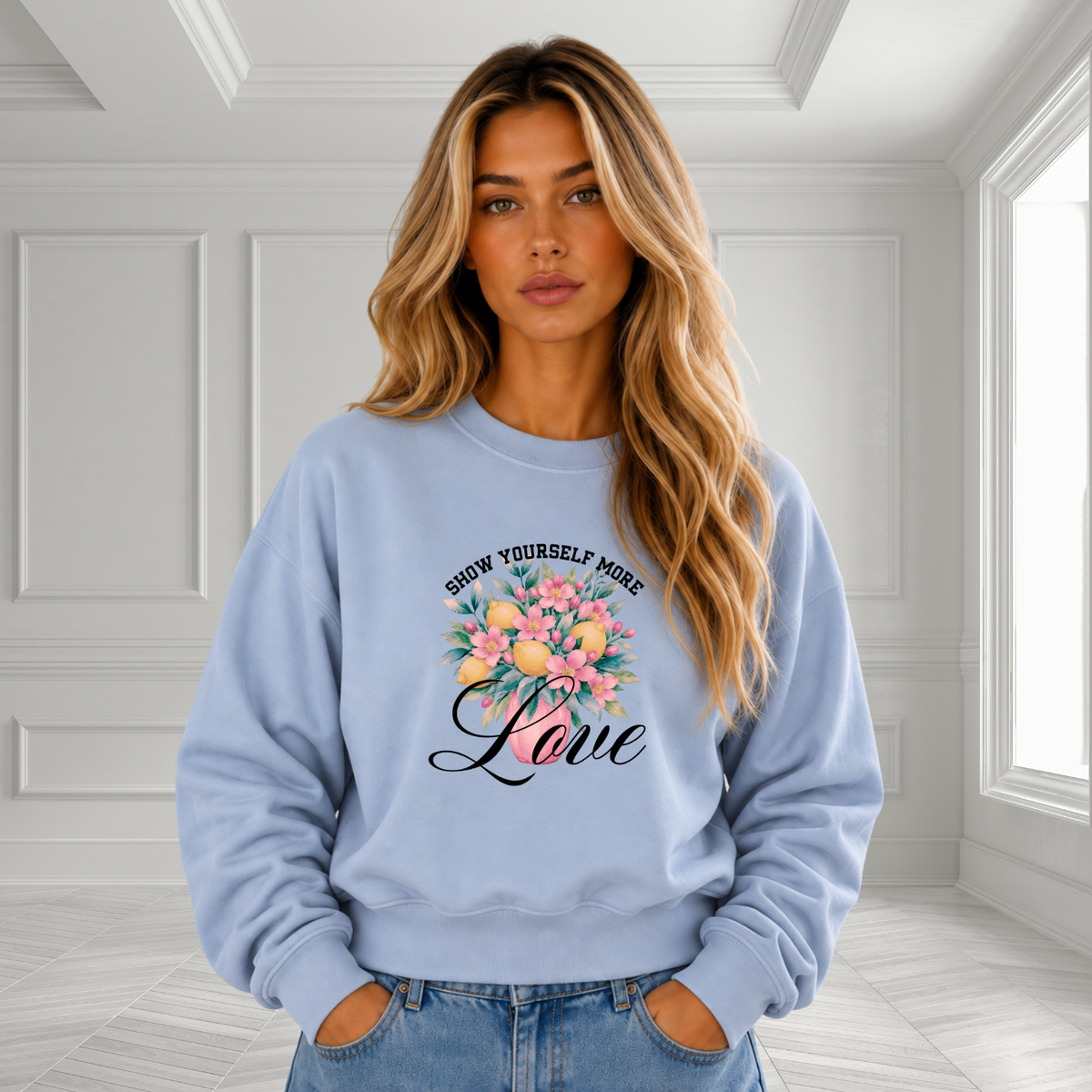 Show Yourself More Love Crewneck Sweatshirt