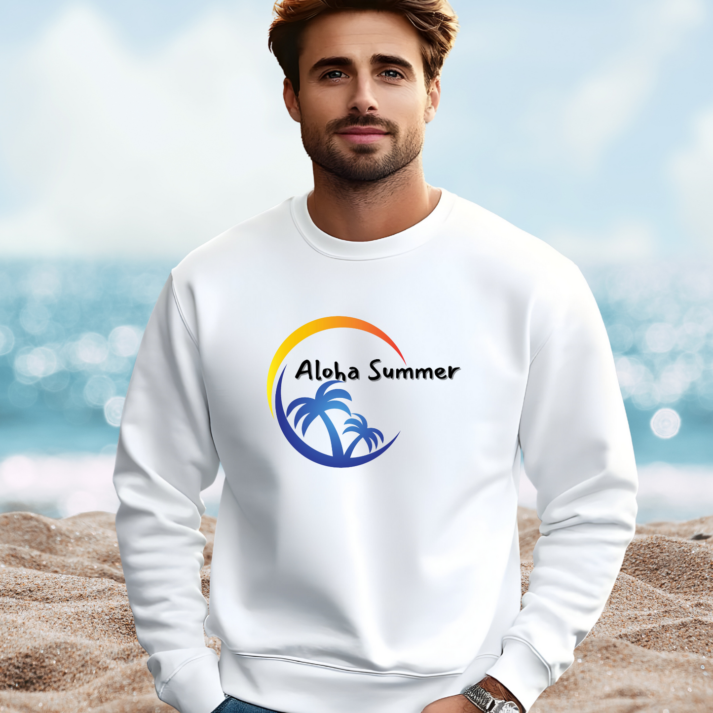 Aloha Summer Crewneck Sweatshirt