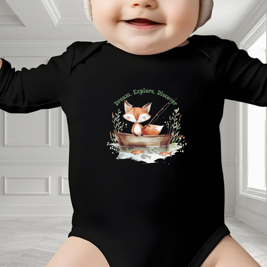 Dream, Explore, Discover Infant Long Sleeve Onesie
