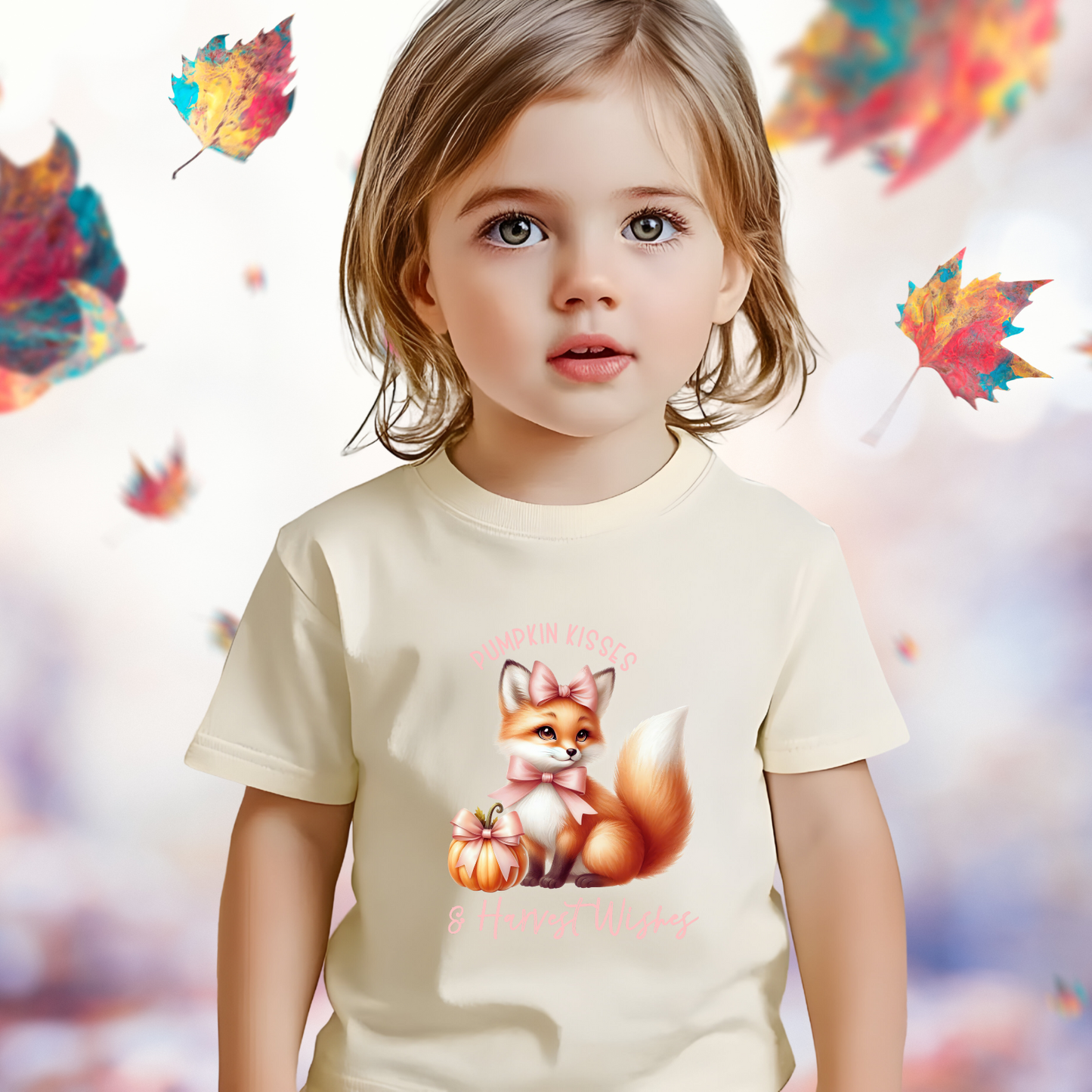 Pumpkin Kisses & Harvest Wishes Kid’s T-Shirt