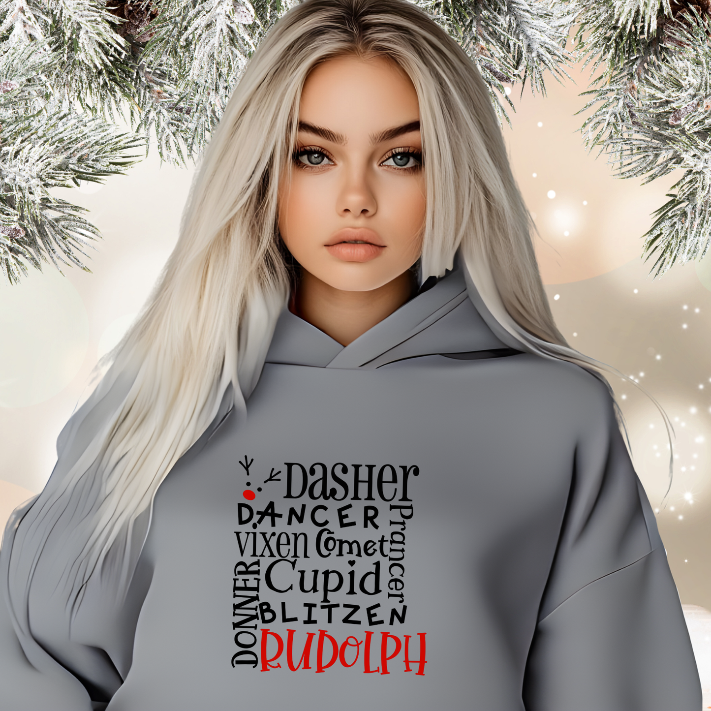 Rudolph Crop Hoodie