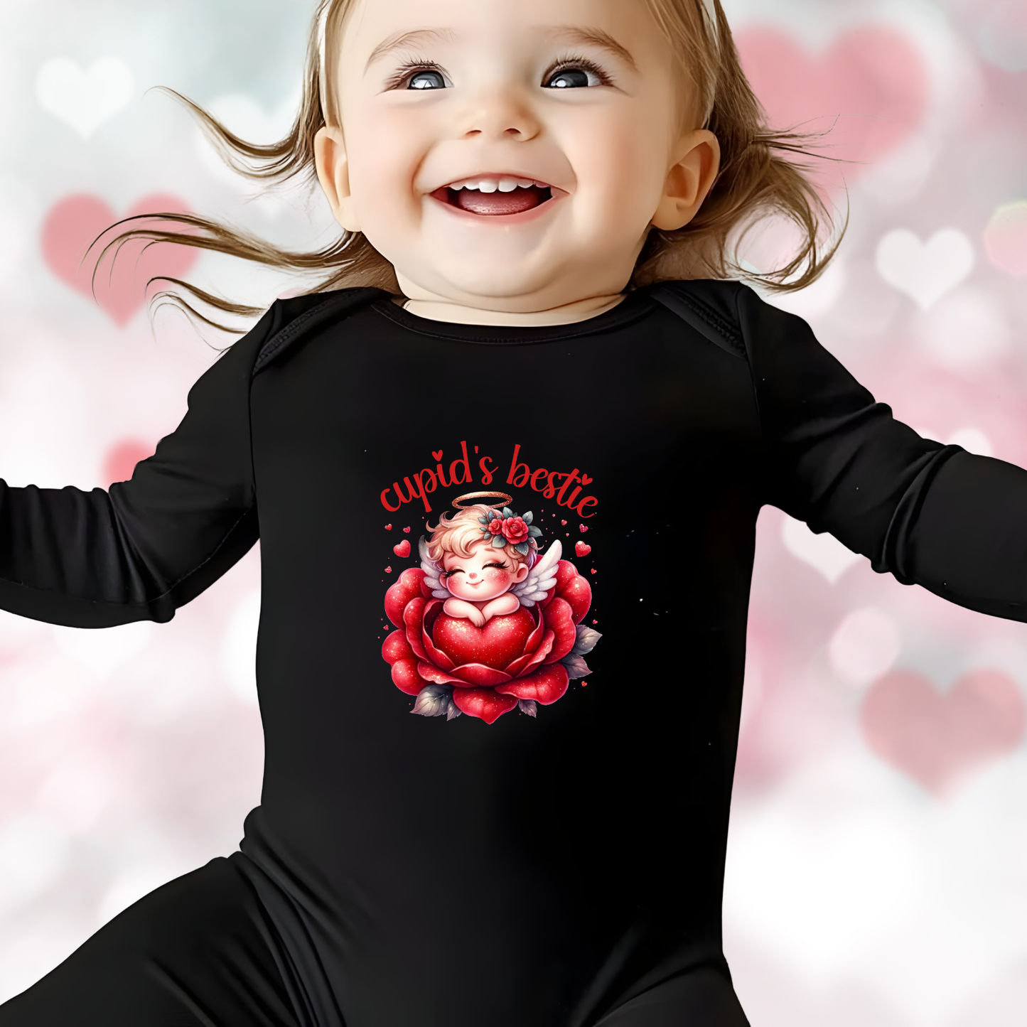 Cupid’s Bestie Infant Long Sleeve Onesie