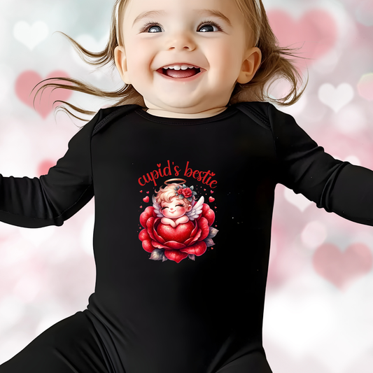 Cupid’s Bestie Infant Long Sleeve Onesie