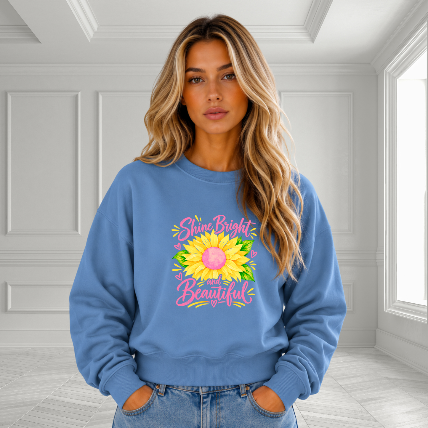 Shine Bright And Beautiful Crewneck Sweatshirt