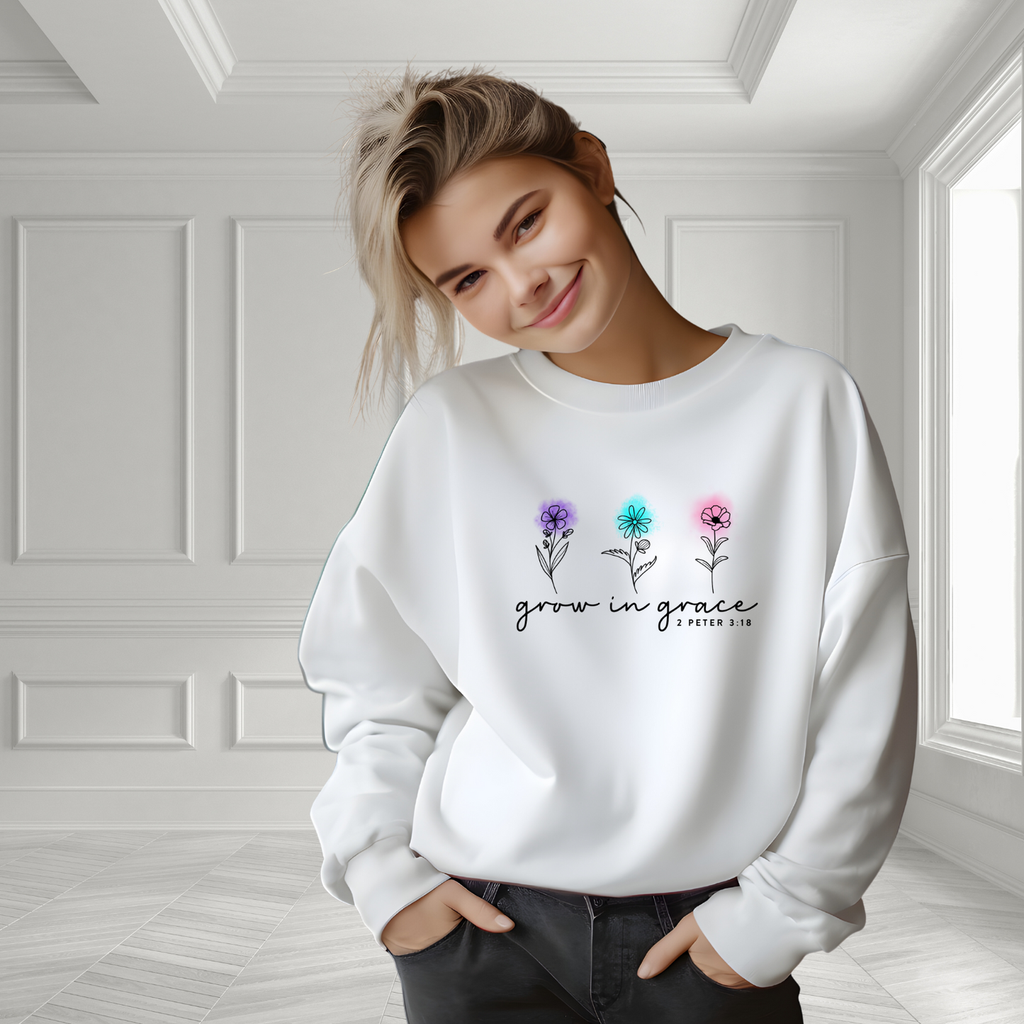 Grow In Grace Crewneck Sweatshirt