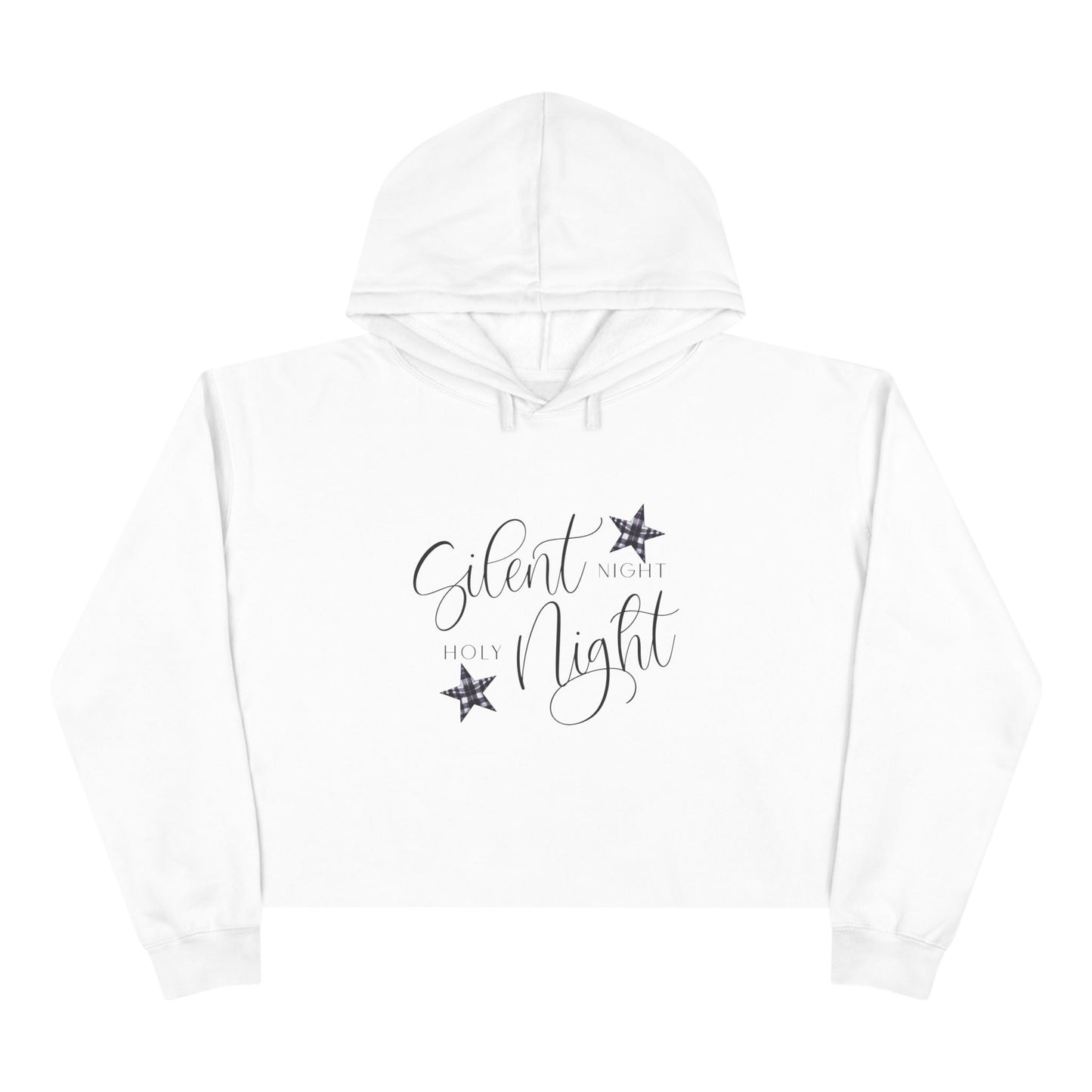Silent Night, Holy Night Crop Hoodie
