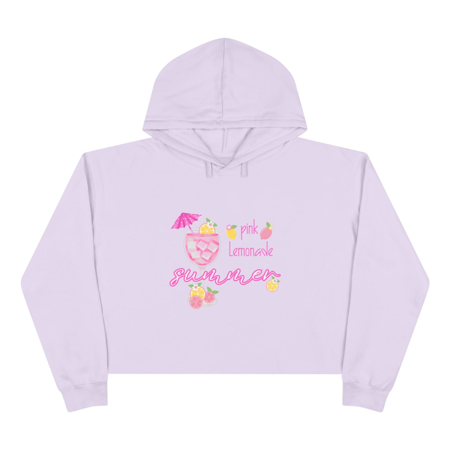 Pink Lemonade Summer Crop Hoodie