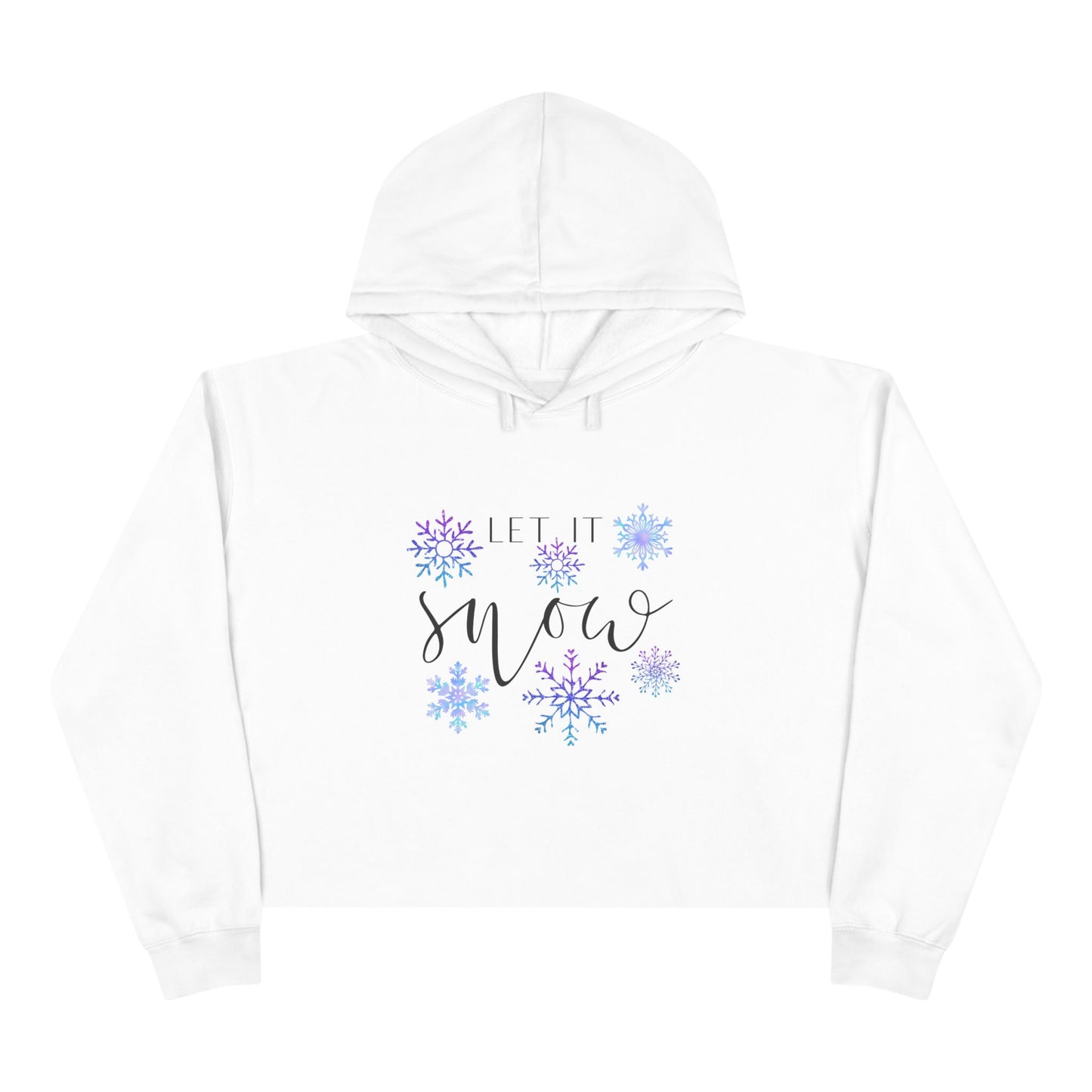Let It Snow Crop Hoodie