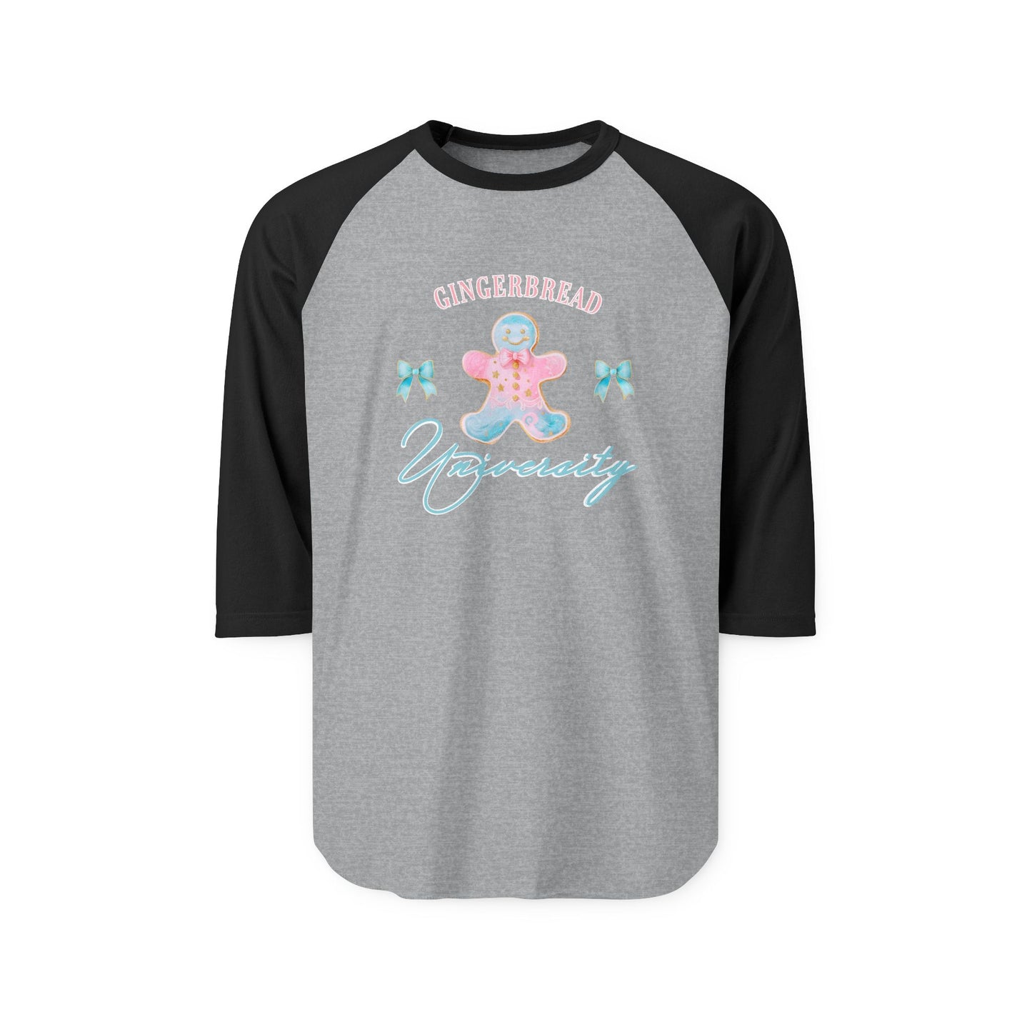 Gingerbread University Baseball Tee