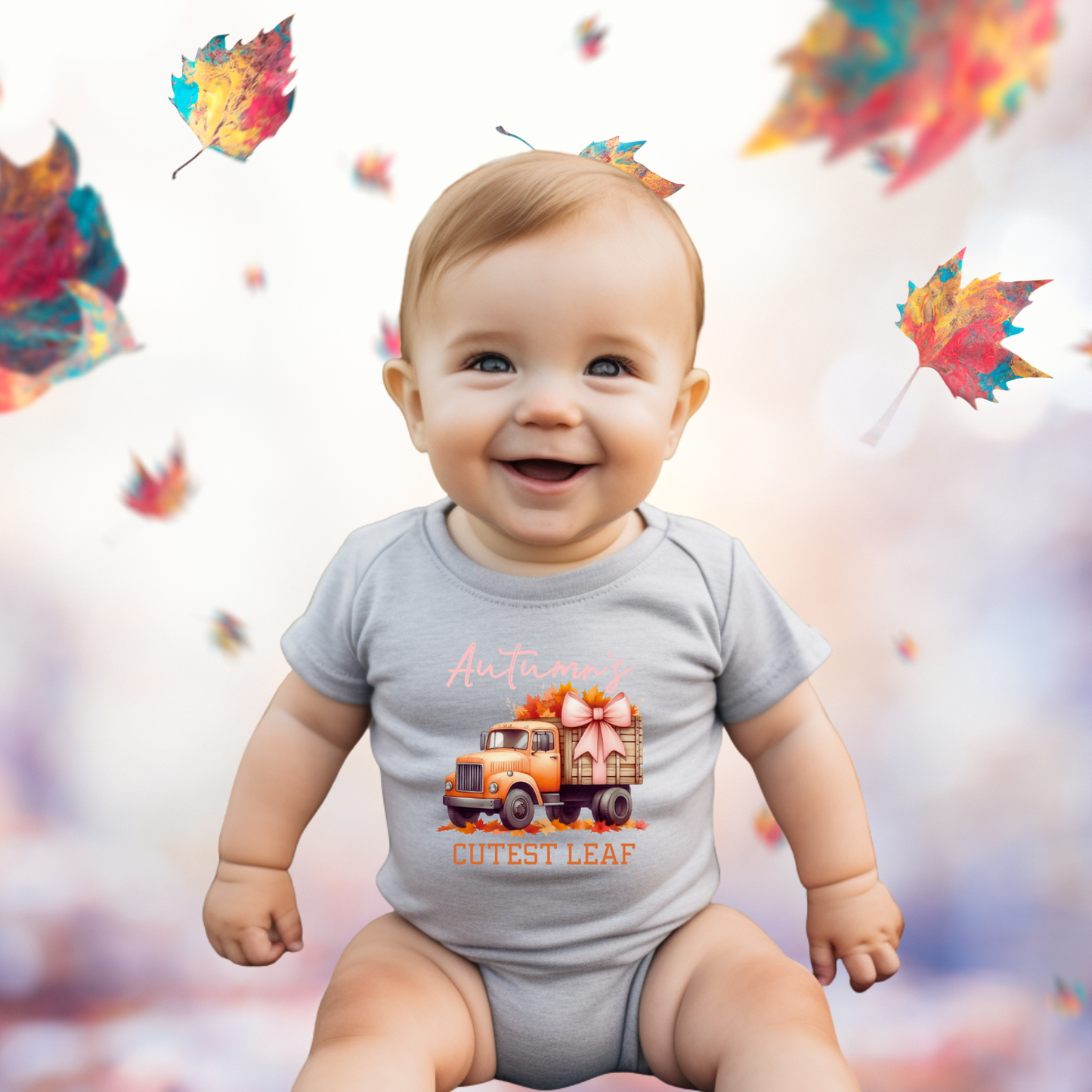 Autumn’s Cutest Leaf Infant Short Sleeve Onesie