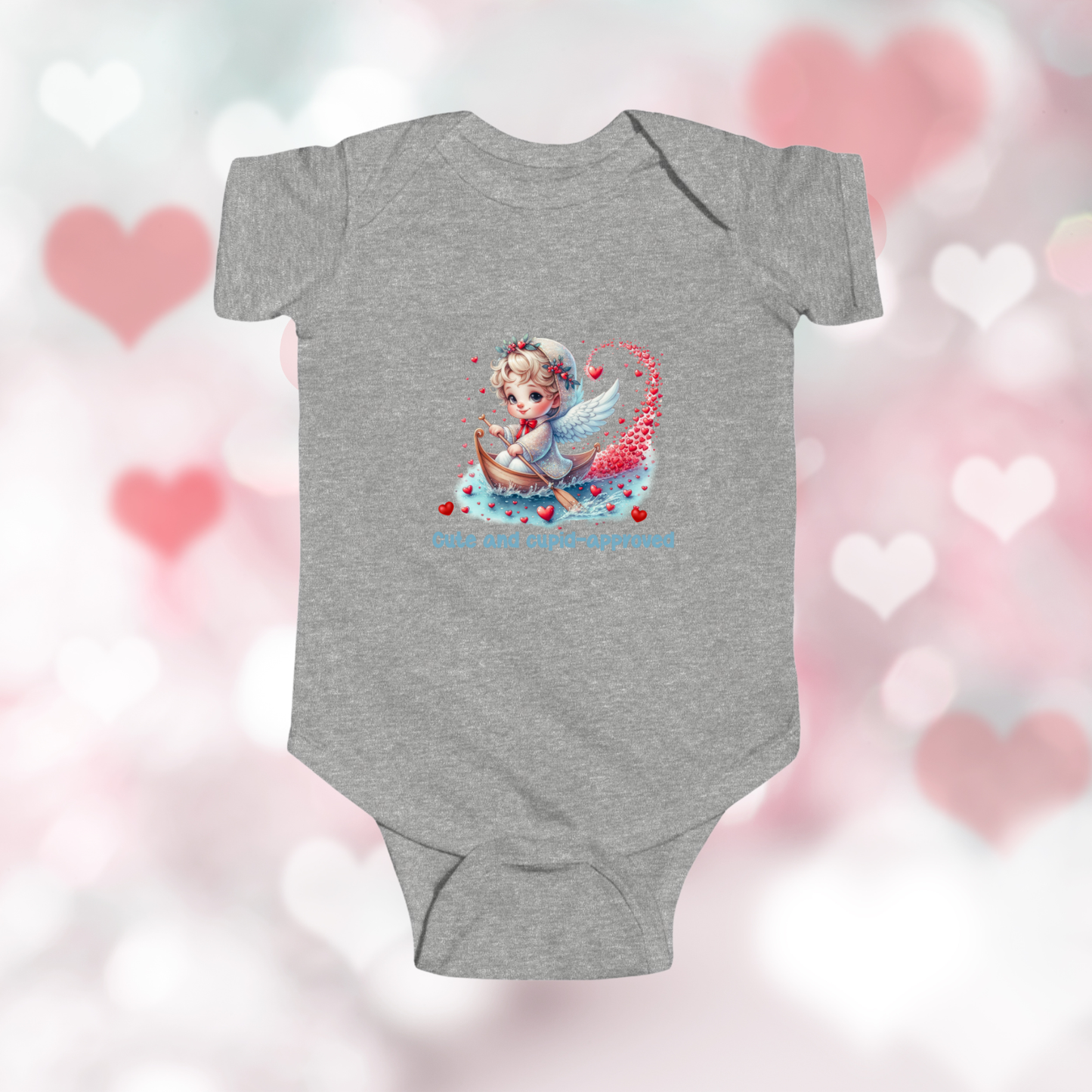 Cute And Cupid Approved Infant Short Sleeve Onesie