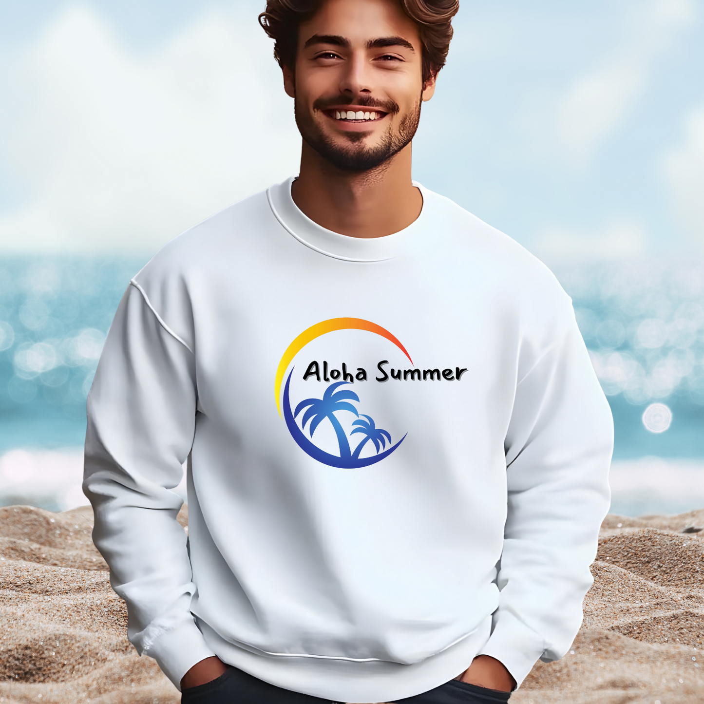 Aloha Summer Crewneck Sweatshirt