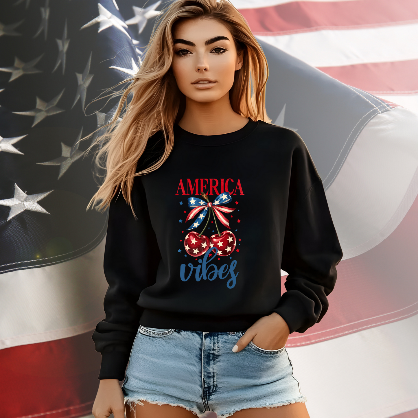 America Vibes Crewneck Sweatshirt