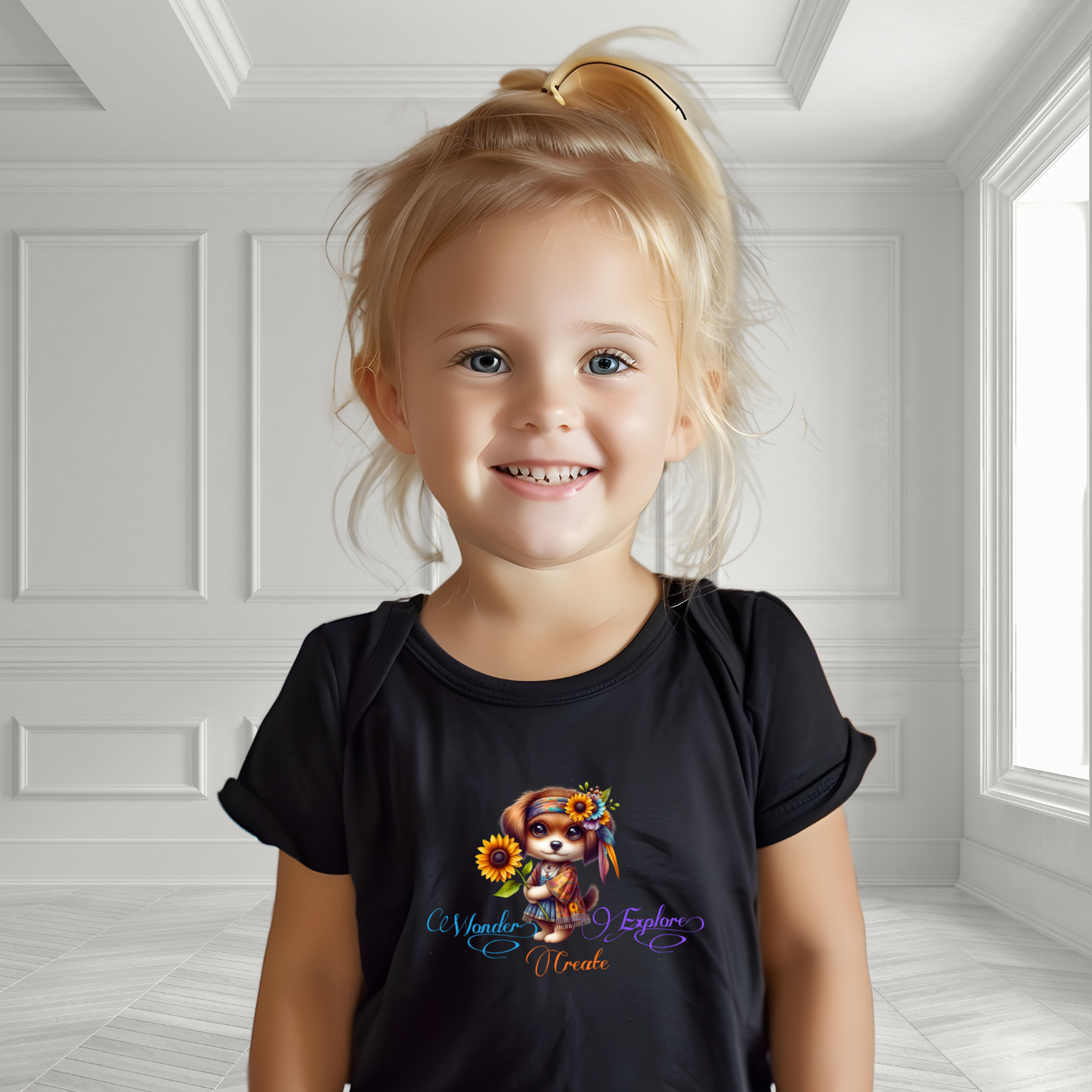 Wonder, Explore, Create Toddler T-Shirt