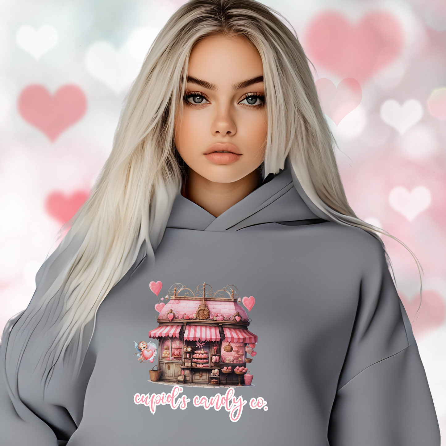 Cupid’s Candy Co. Crop Hoodie