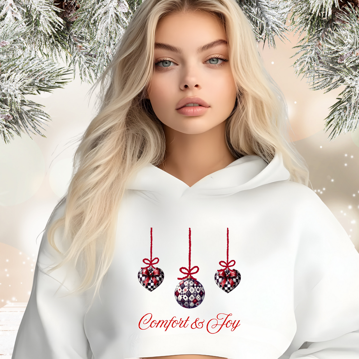 Comfort & Joy Crop Hoodie
