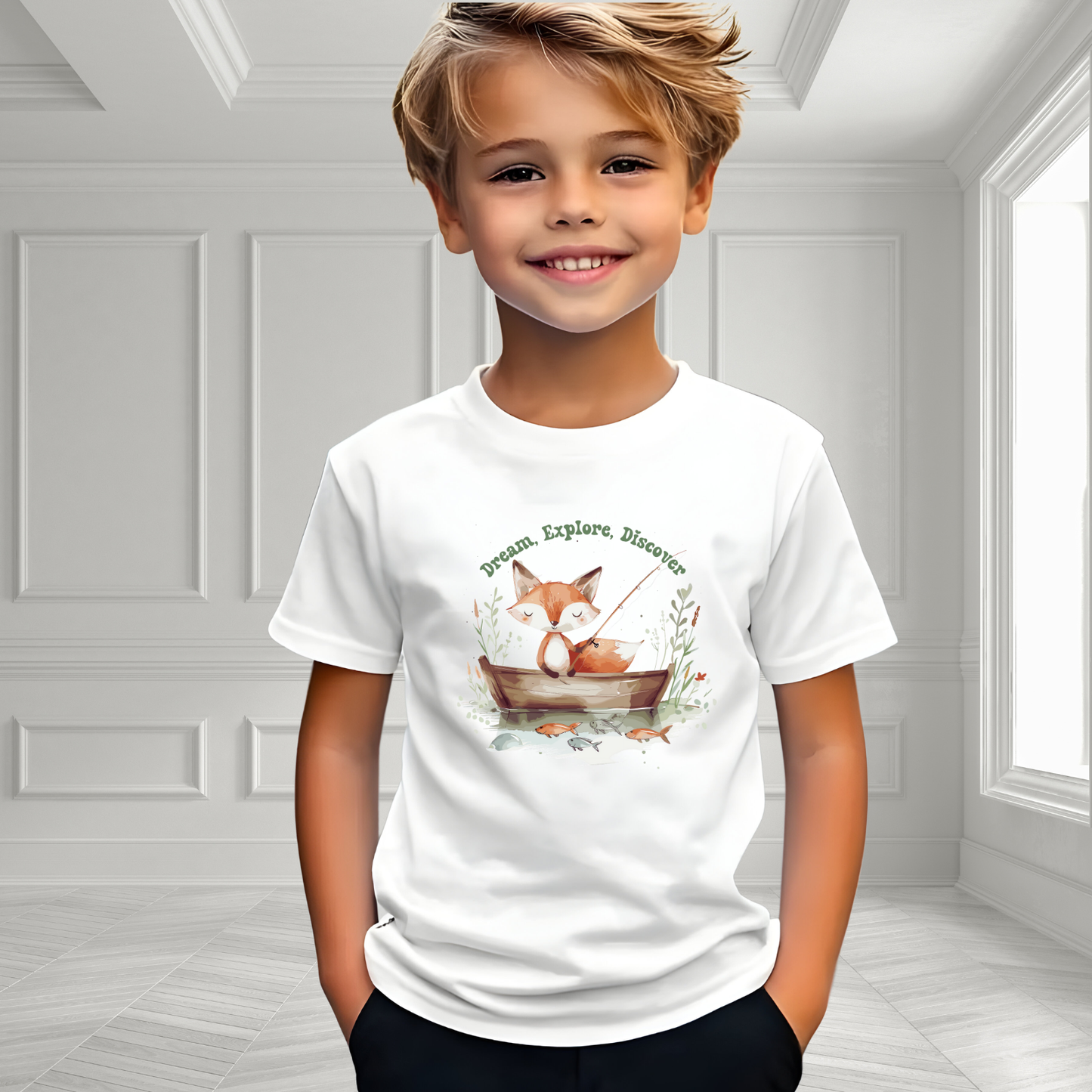 Dream, Explore, Discover Kid's T-Shirt