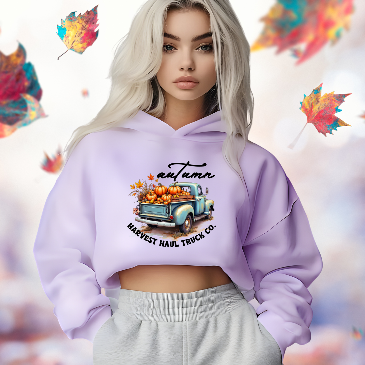 Harvest Haul Truck Co. Crop Hoodie