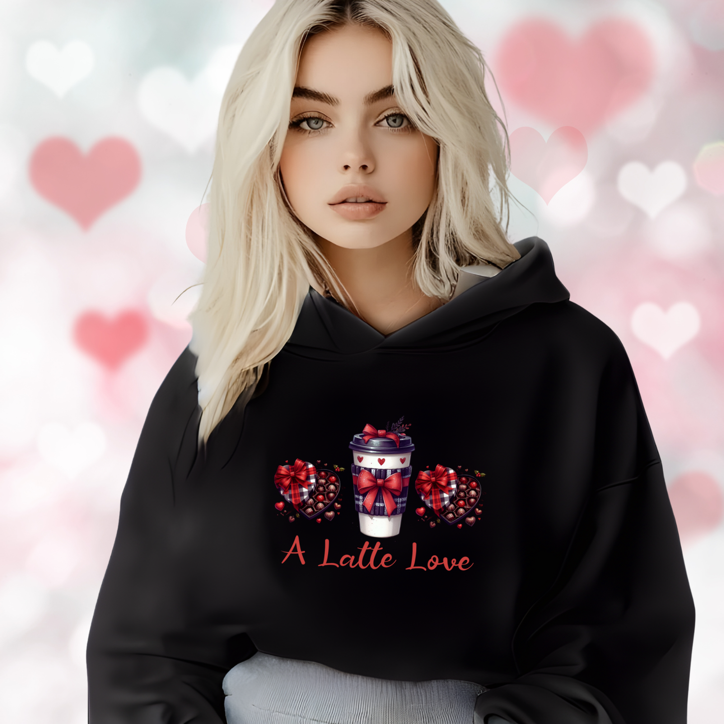 A Latte Love Crop Hoodie