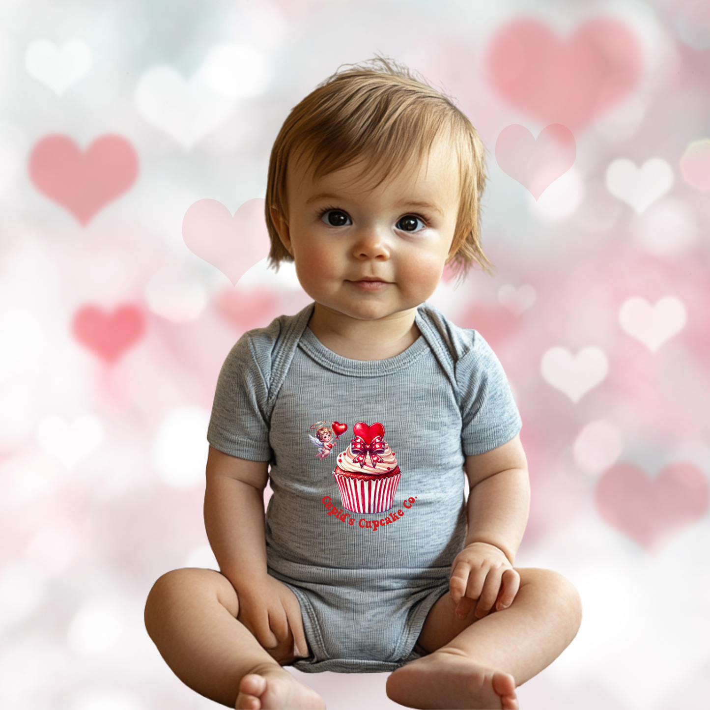 Cupid’s Cupcake Co. Infant Short Sleeve Onesie