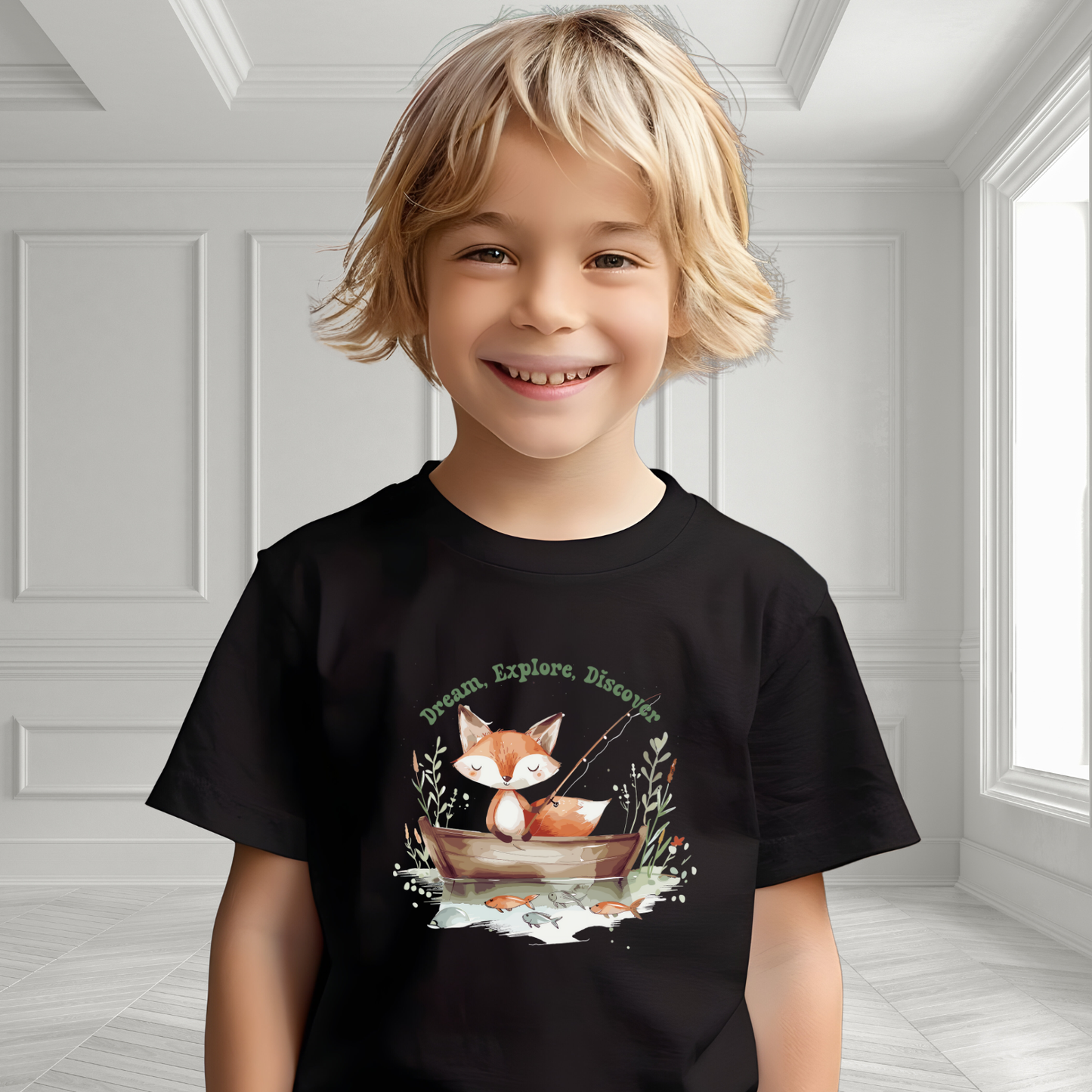Dream, Explore, Discover Kid's T-Shirt