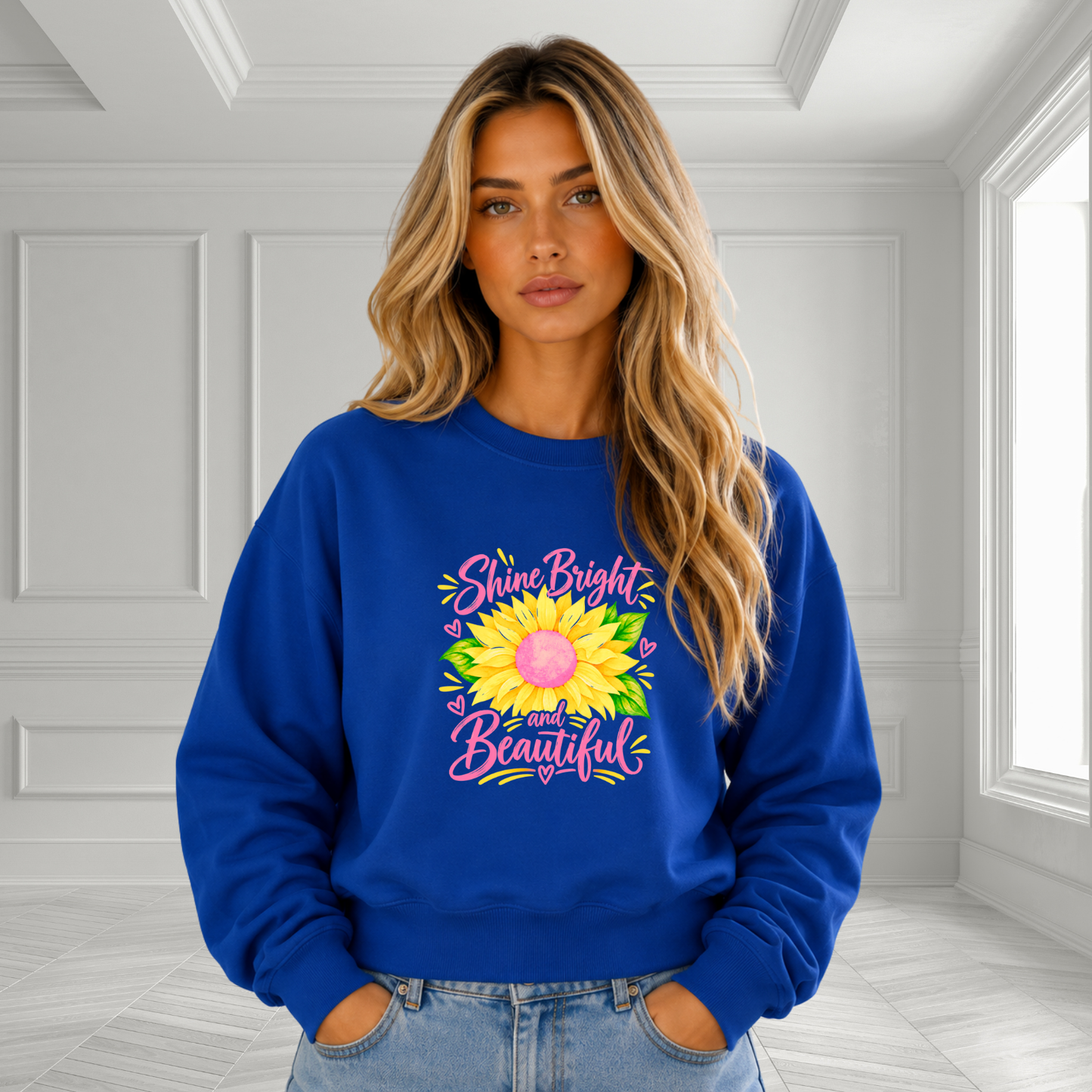 Shine Bright And Beautiful Crewneck Sweatshirt