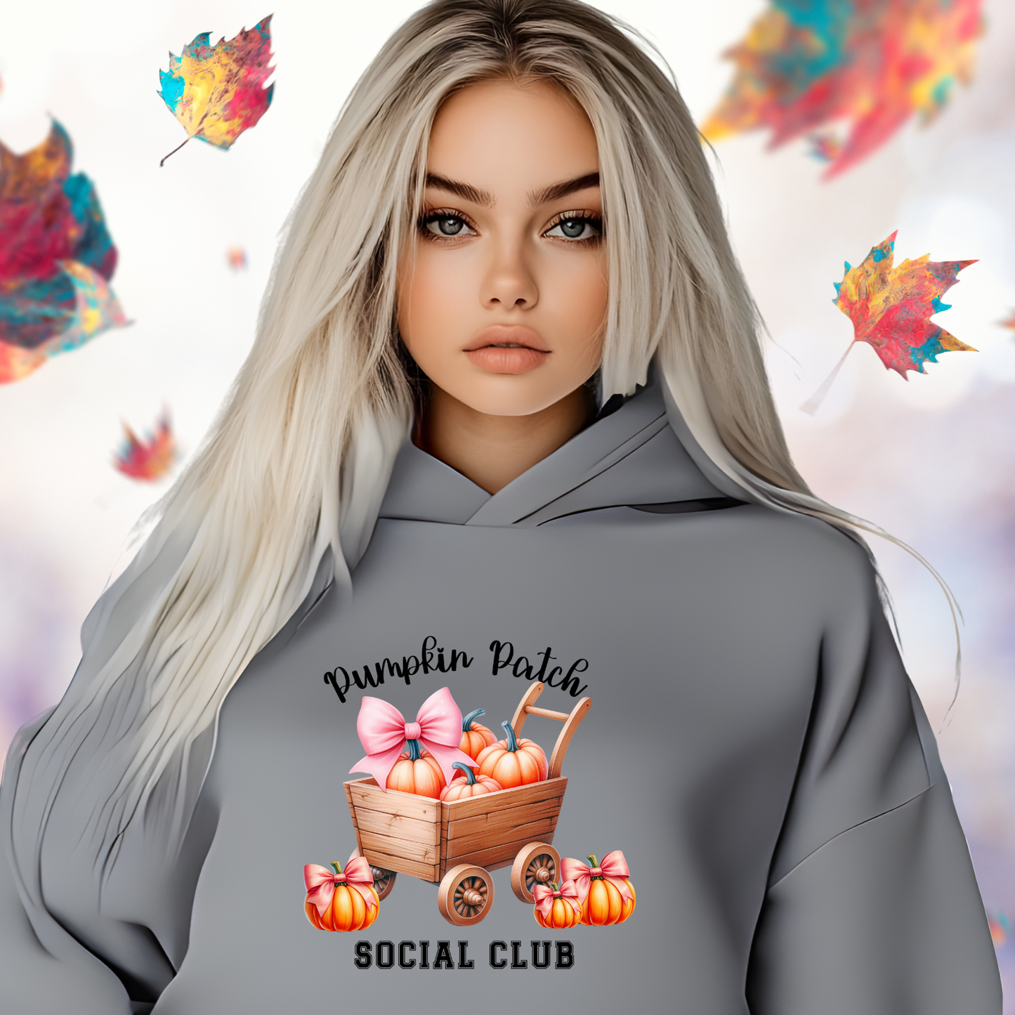 Pumpkin Patch Social Club Crop Hoodie