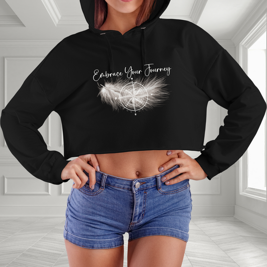 Embrace Your Journey Crop Hoodie