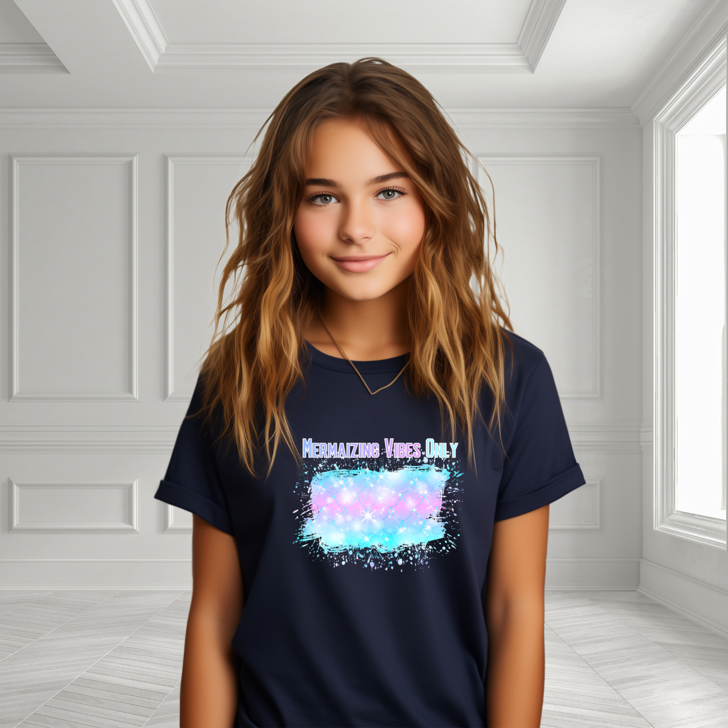 Mermaizing Vibes Only Kid's T-Shirt