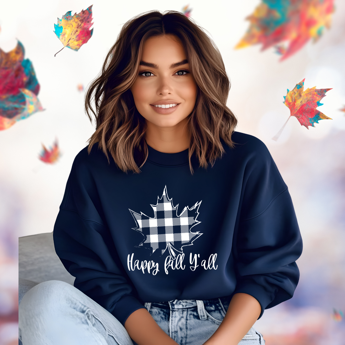 Happy Fall Y’all Crewneck Sweatshirt