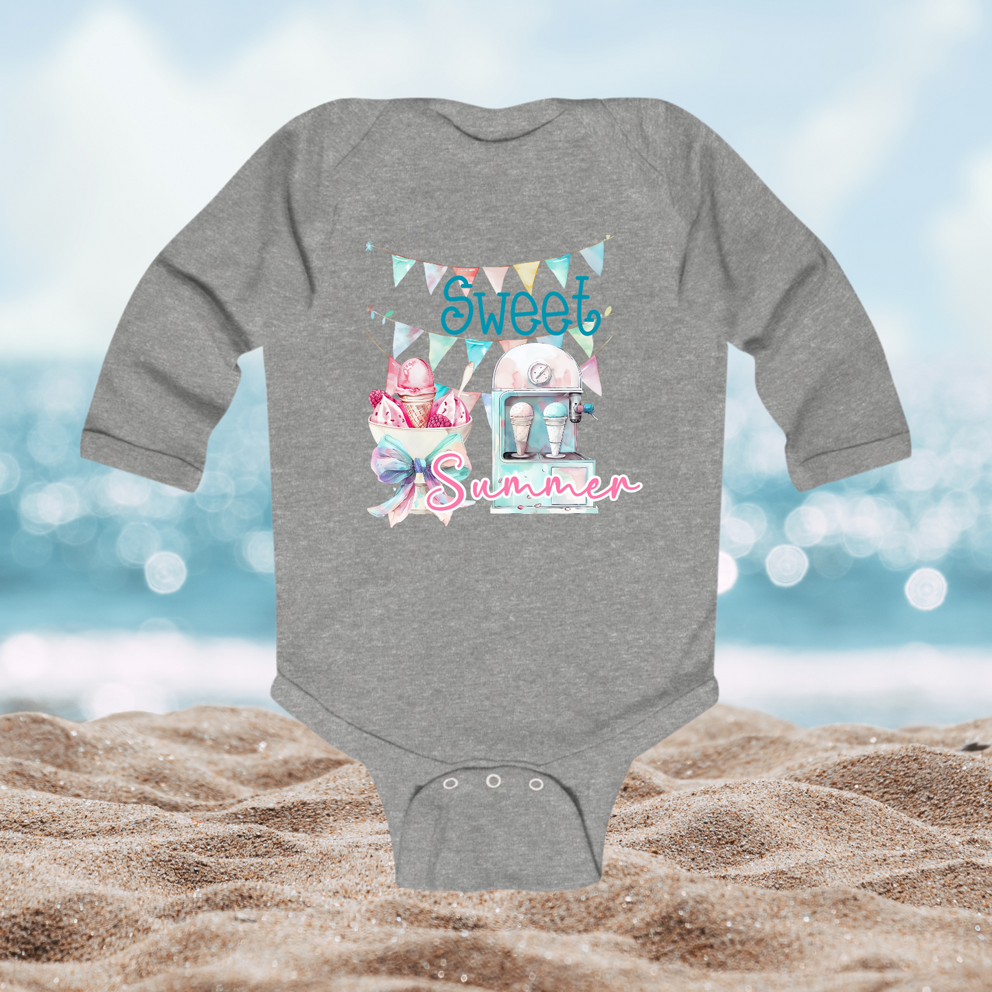Sweet Summer Infant Long Sleeve Onesie