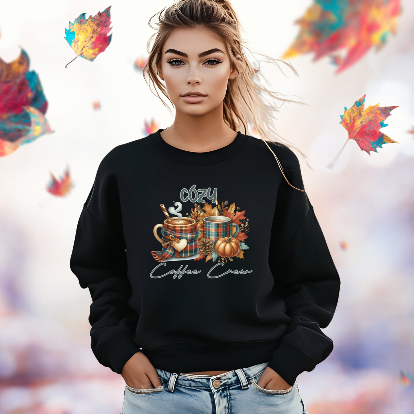 Cozy Coffee Crew Crewneck Sweatshirt
