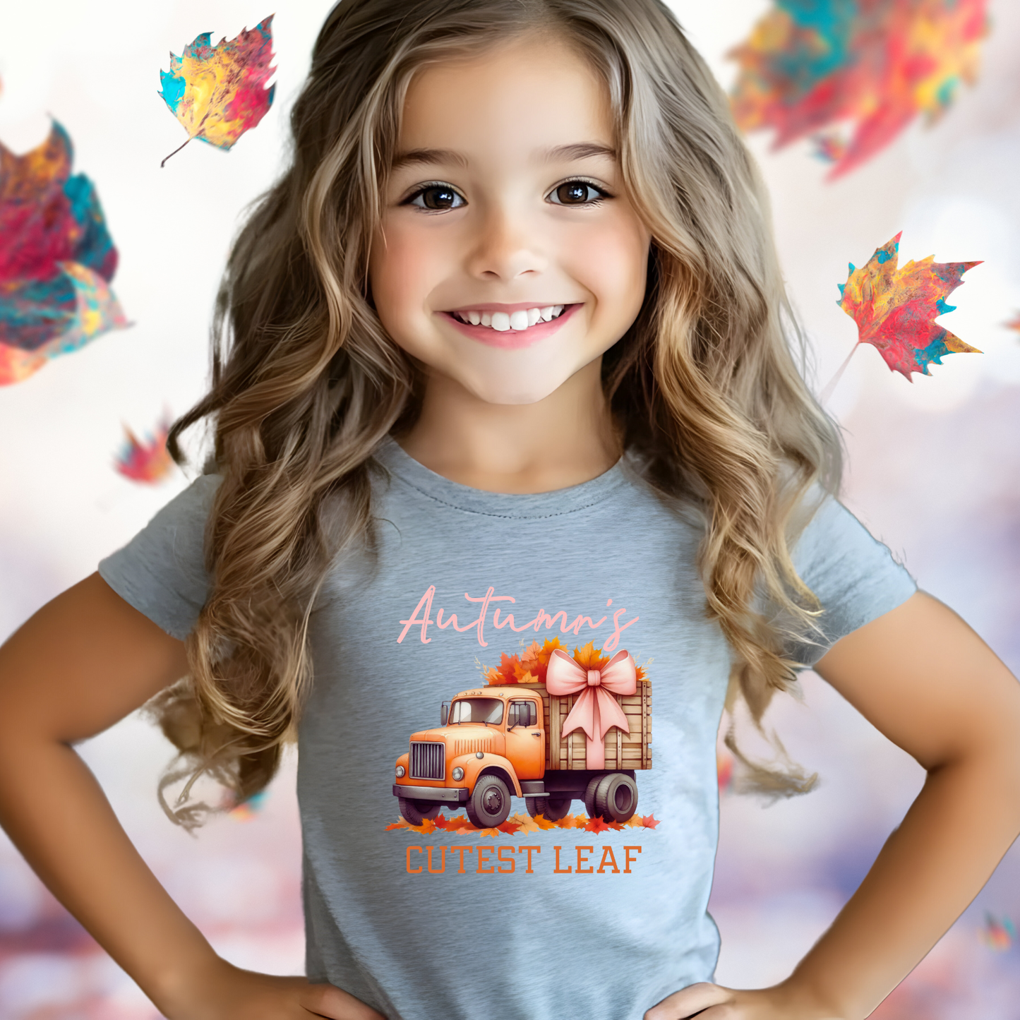 Autumn’s Cutest Leaf Kid’s T-Shirt