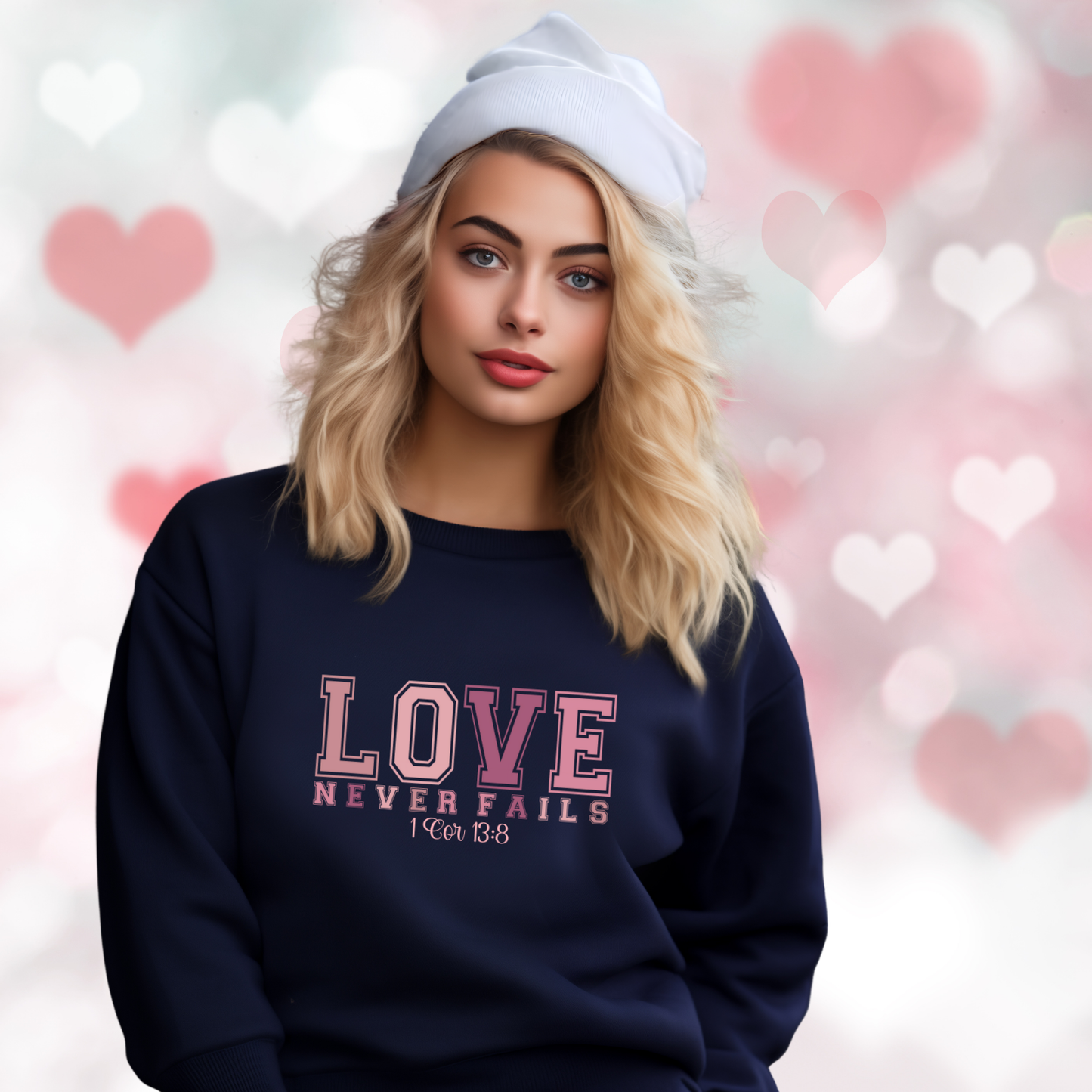 Love Never Fails Crewneck Sweatshirt
