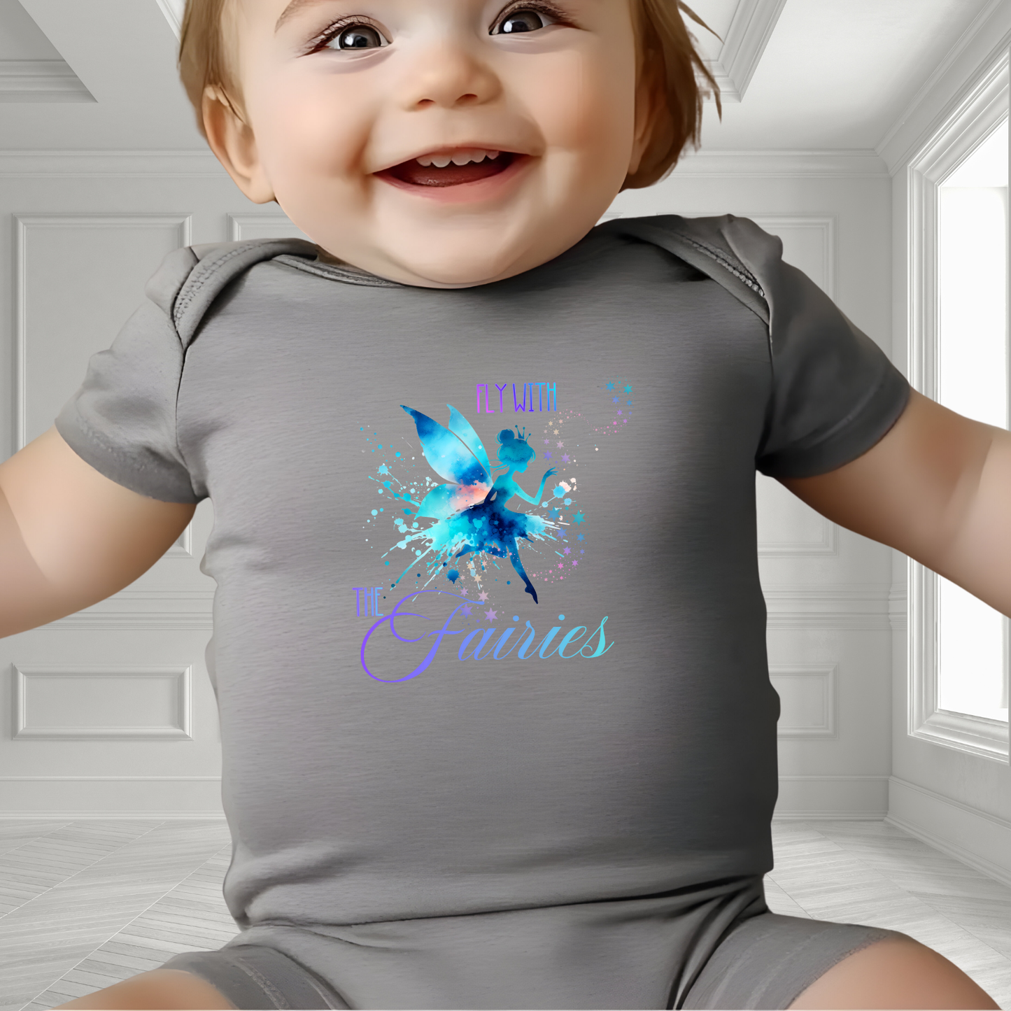 Fly With The Fairies Infant Short Sleeve Onesie