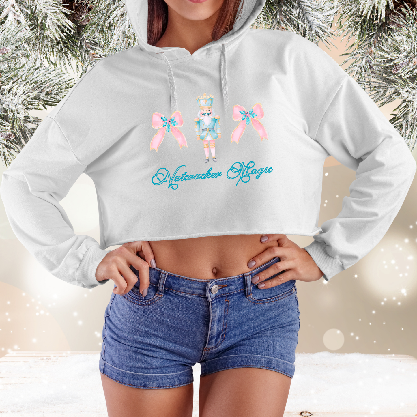 Nutcracker Magic Crop Hoodie