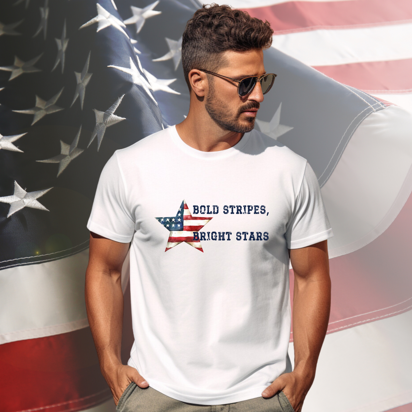 Bold Stripes Bright Stars T-Shirt
