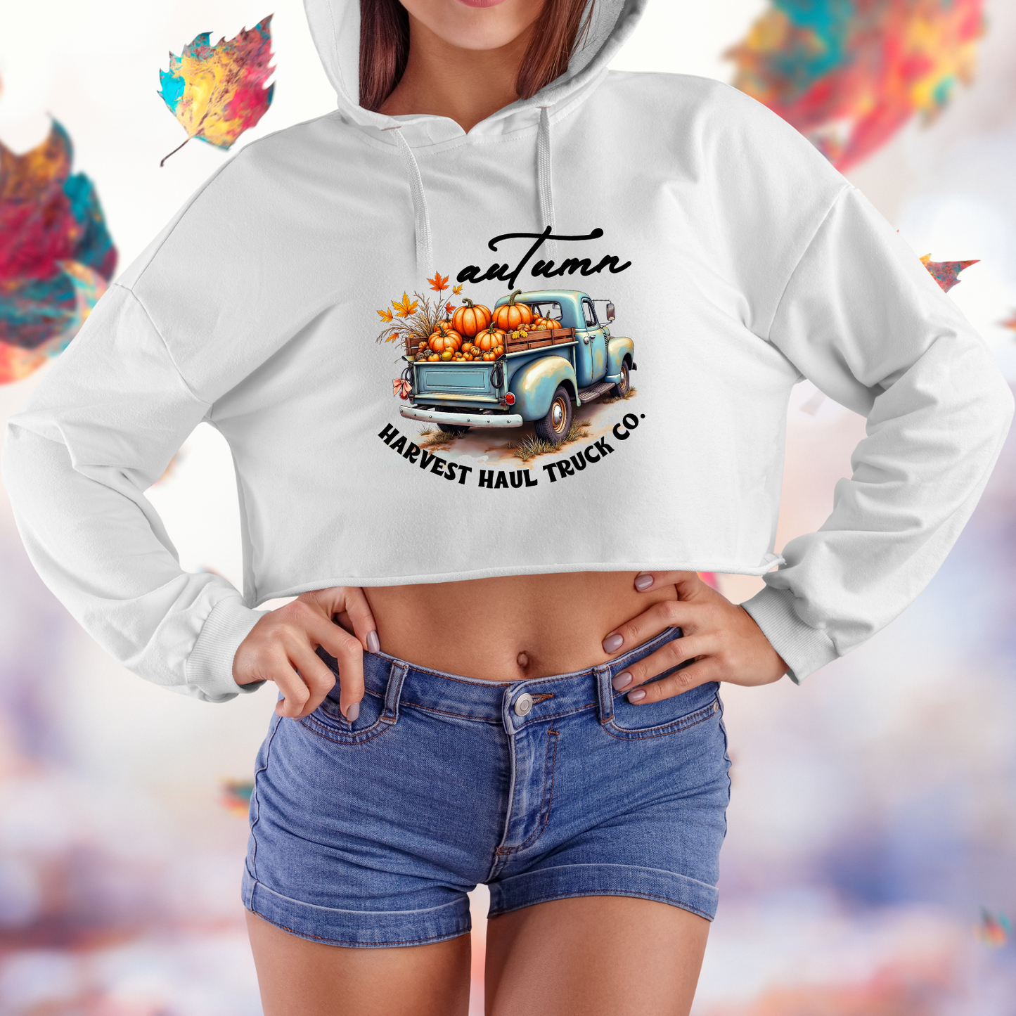 Harvest Haul Truck Co. Crop Hoodie