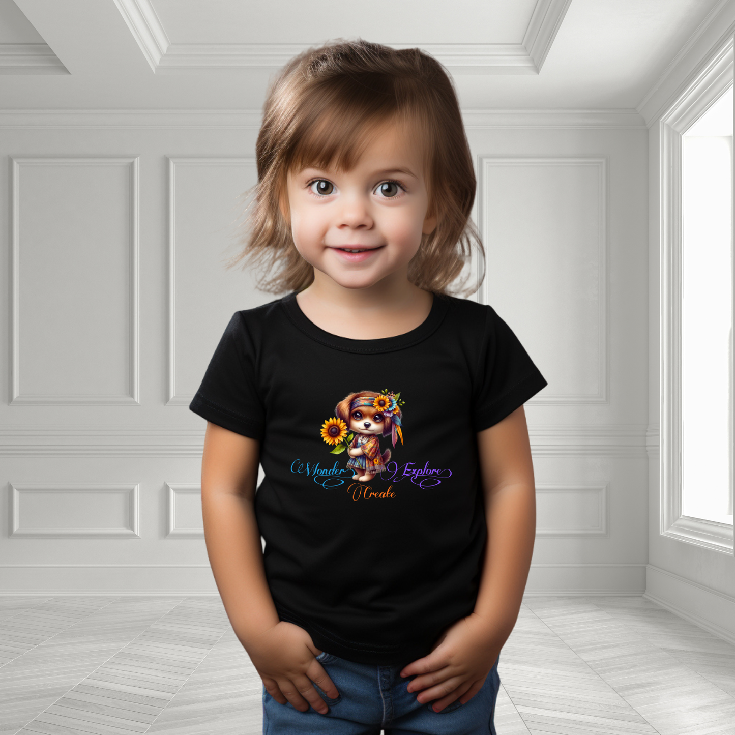 Wonder, Explore, Create Toddler T-Shirt