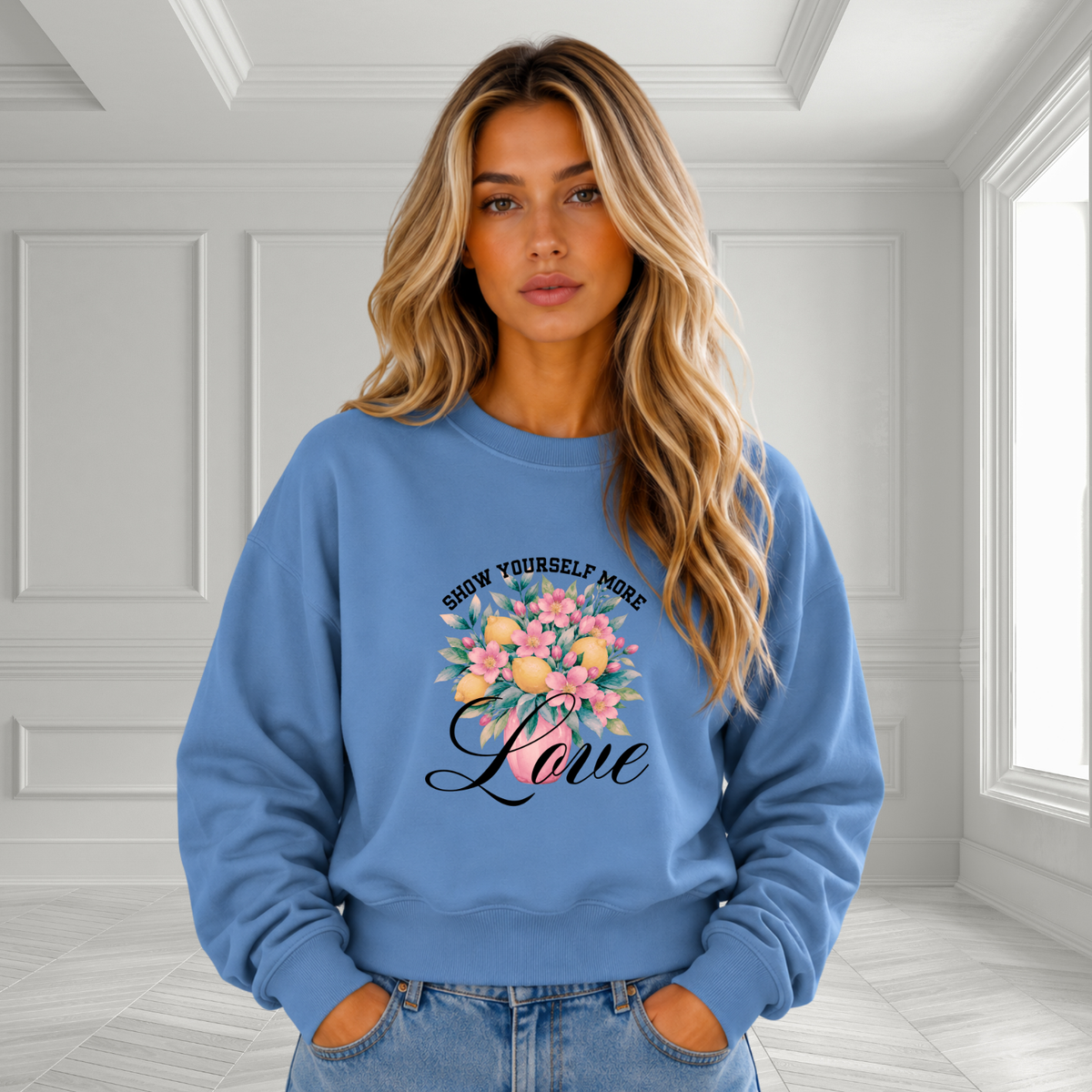 Show Yourself More Love Crewneck Sweatshirt
