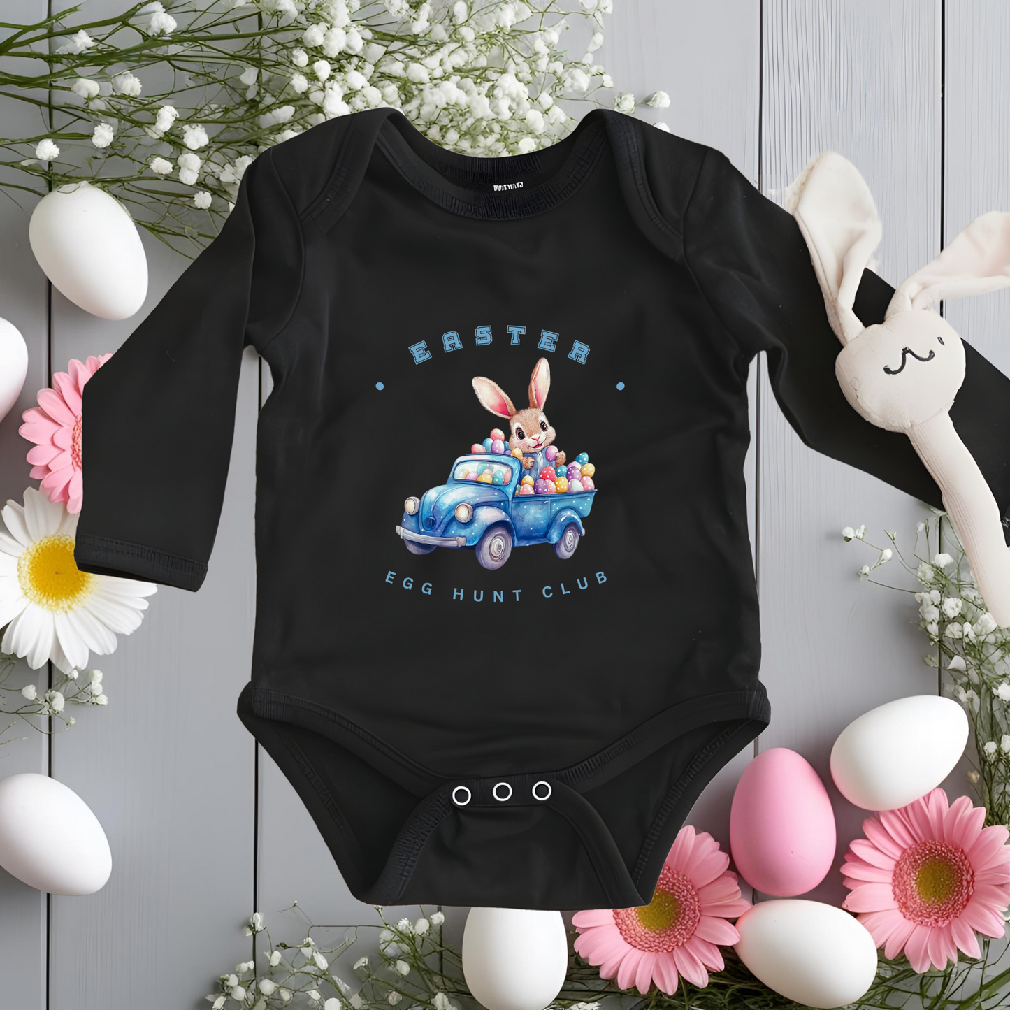 Easter Egg Hunt Club Infant Long Sleeve Onesie