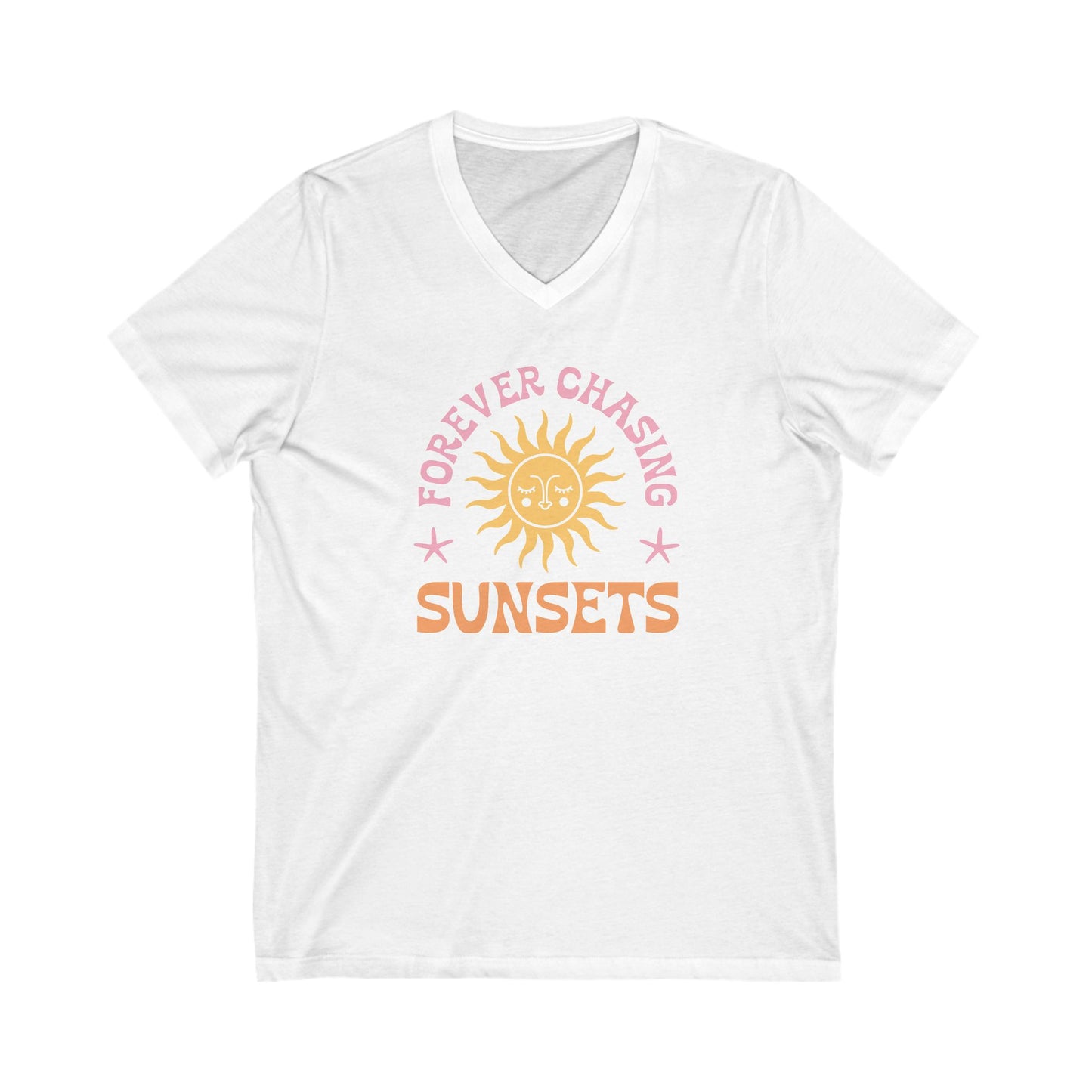 Forever Chasing Sunsets V-Neck Tee